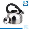 Fashionable Stainless Steel Whistling Kettle and Water Kettle with Cool Black Handle